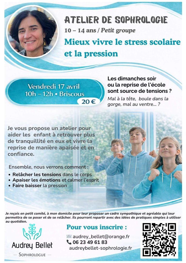 Atelier gestion du stress enfants à Briscous
