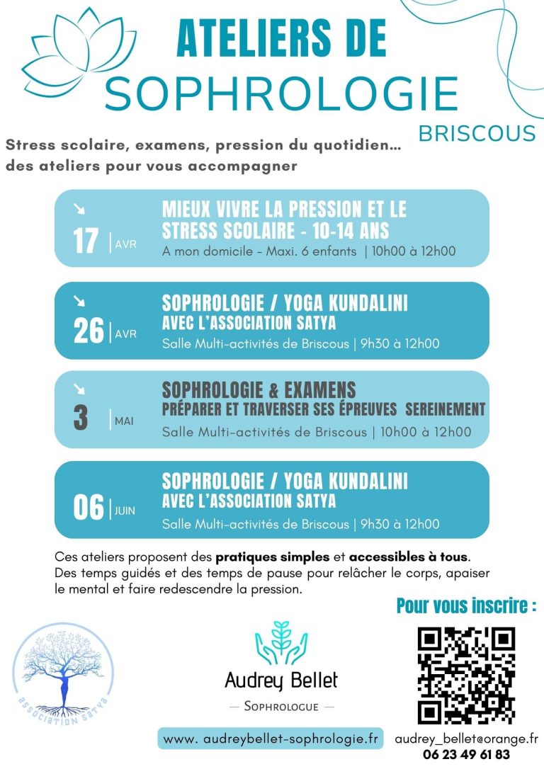 Programme des ateliers de sophrologie